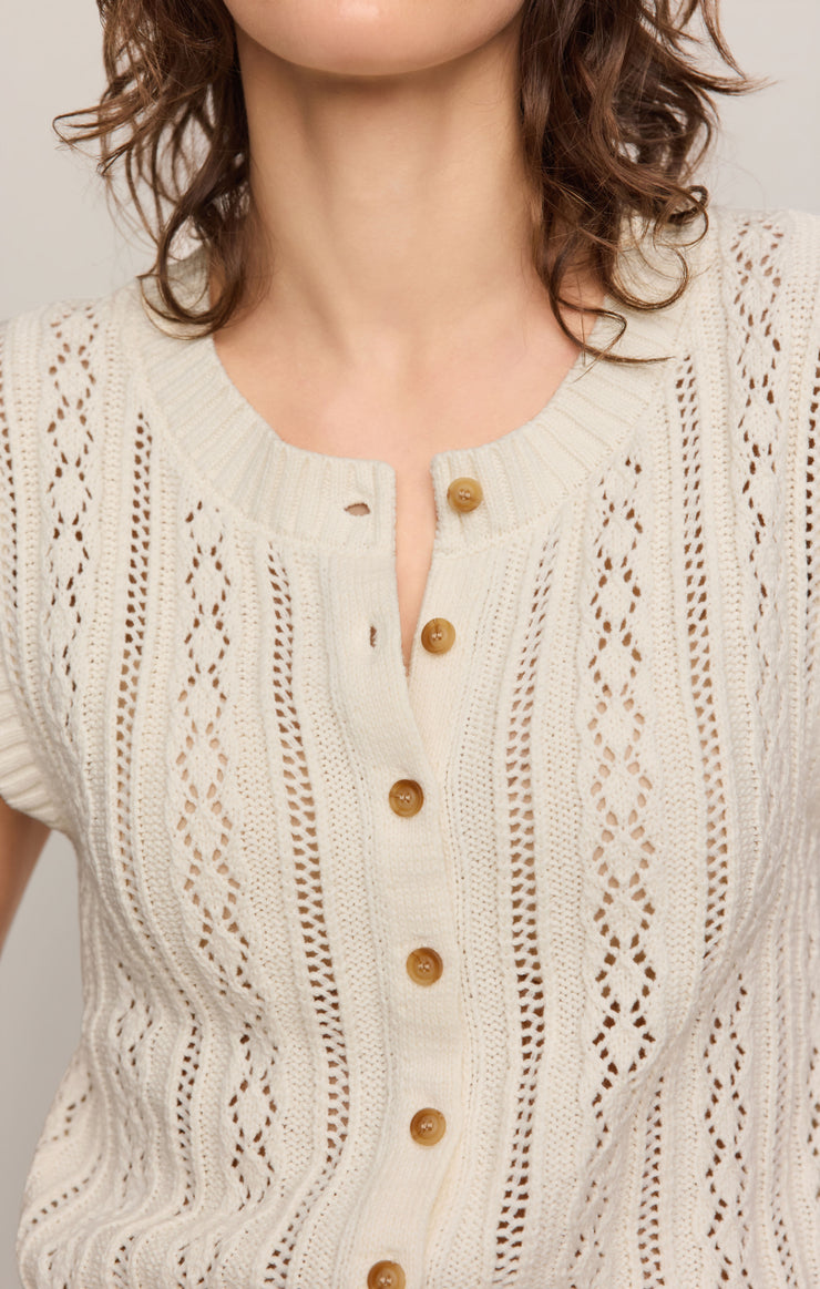 Sweaters Cabot Crochet Vest Sandstone