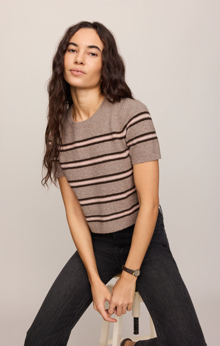 Sweaters Gatewood Stripe Sweater Tee Heather Ash