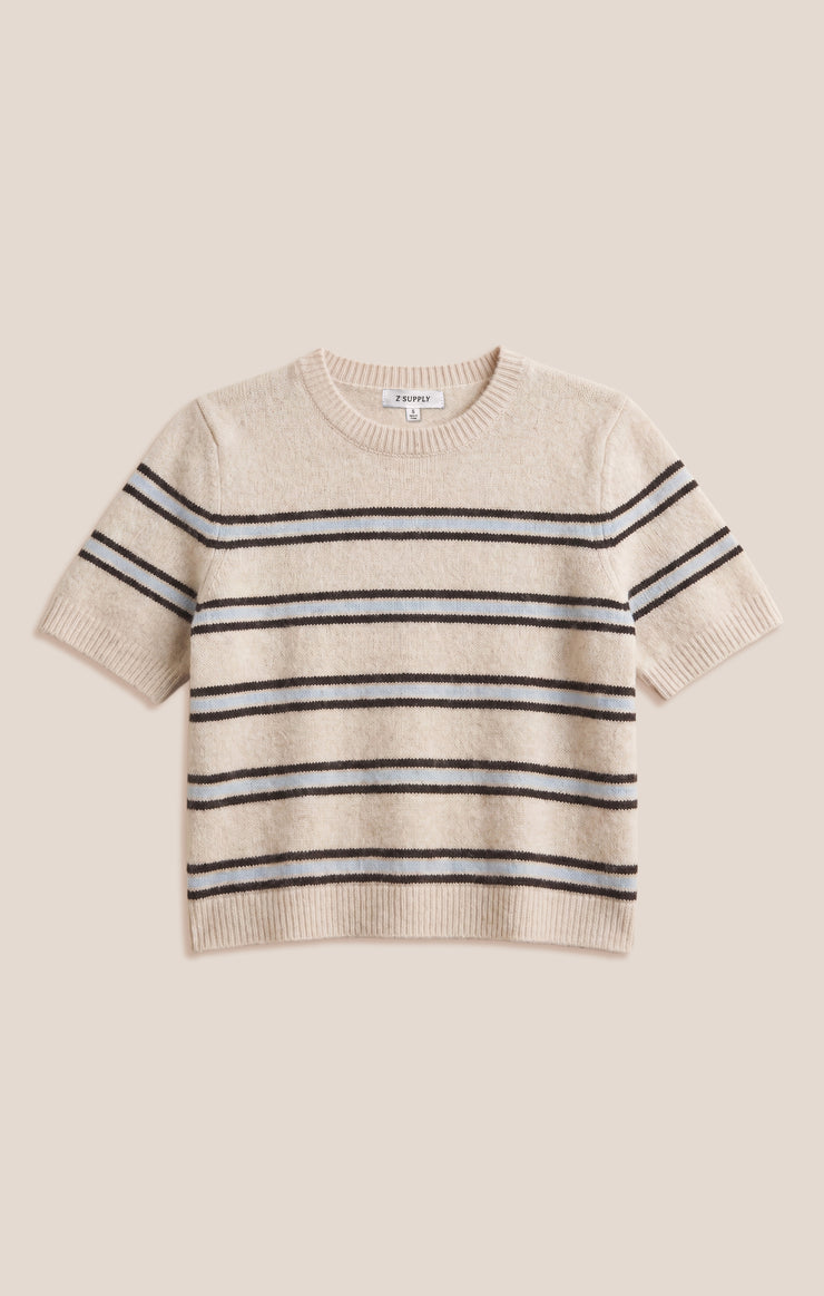 Sweaters Gatewood Stripe Sweater Tee Light Oatmeal Heather
