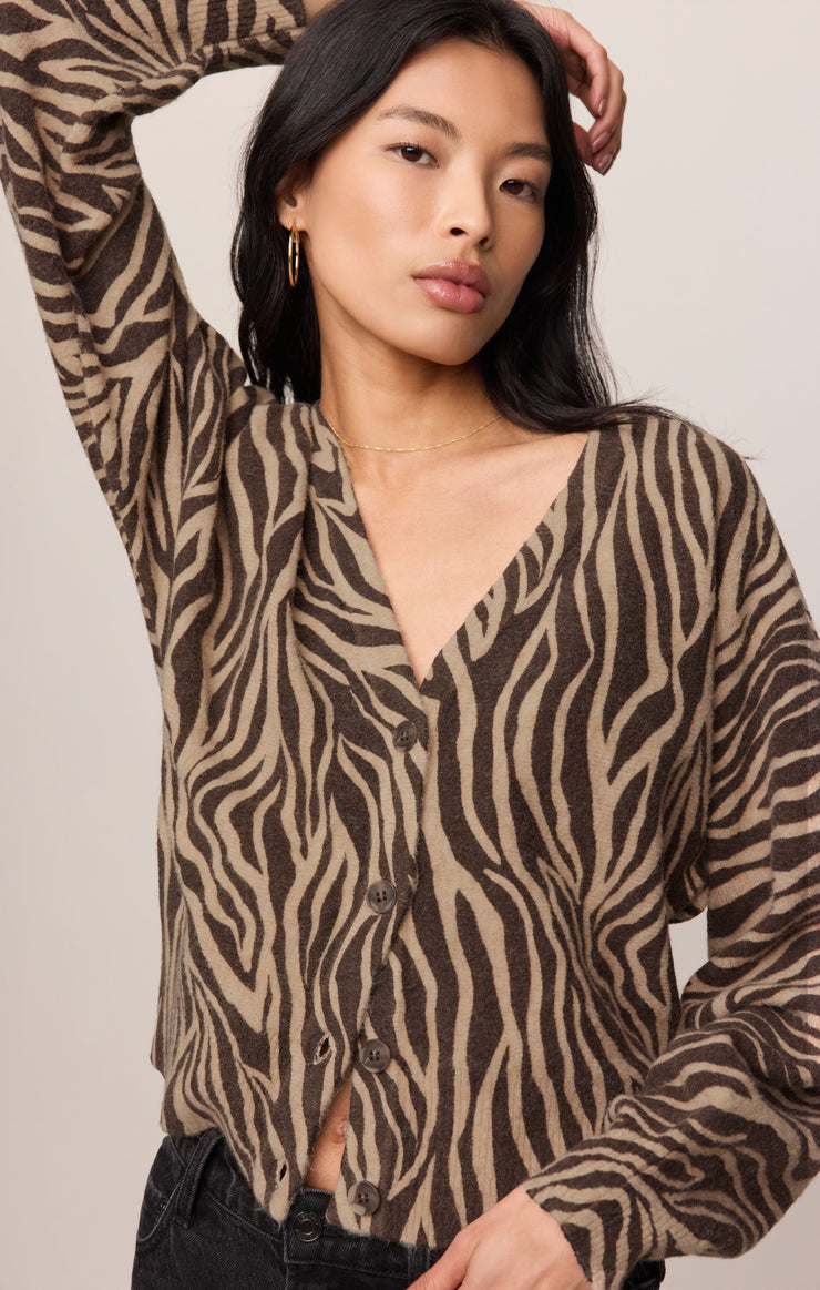 All The Wild Zebra Cardigan
