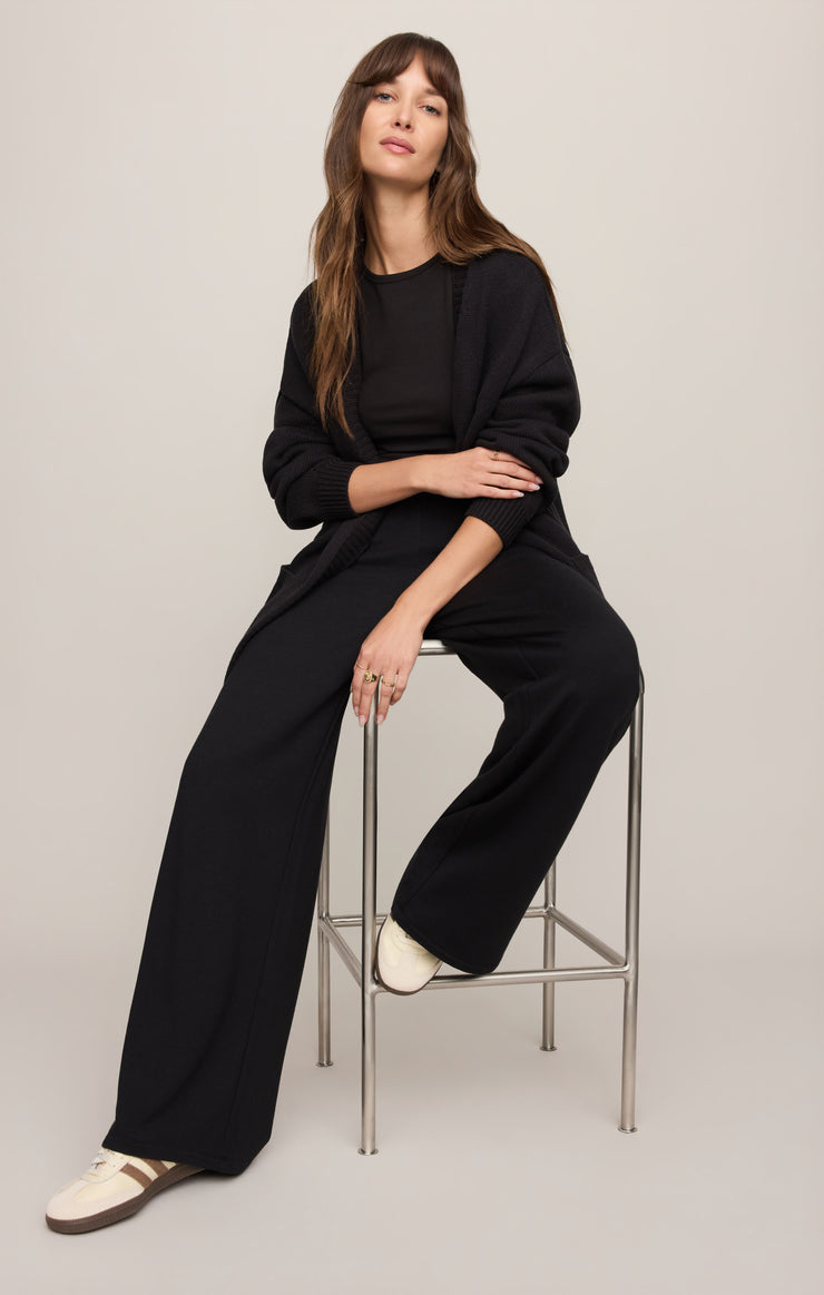Sweaters Sanborn Open Cardigan Black