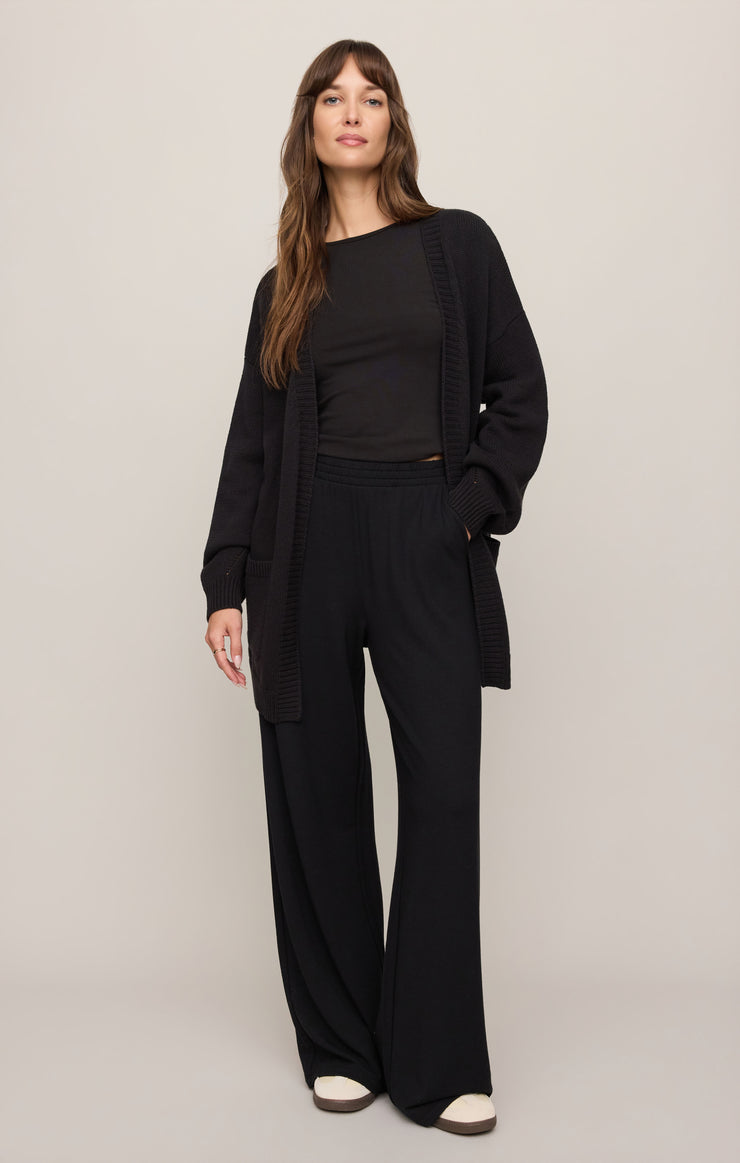 Sweaters Sanborn Open Cardigan Black