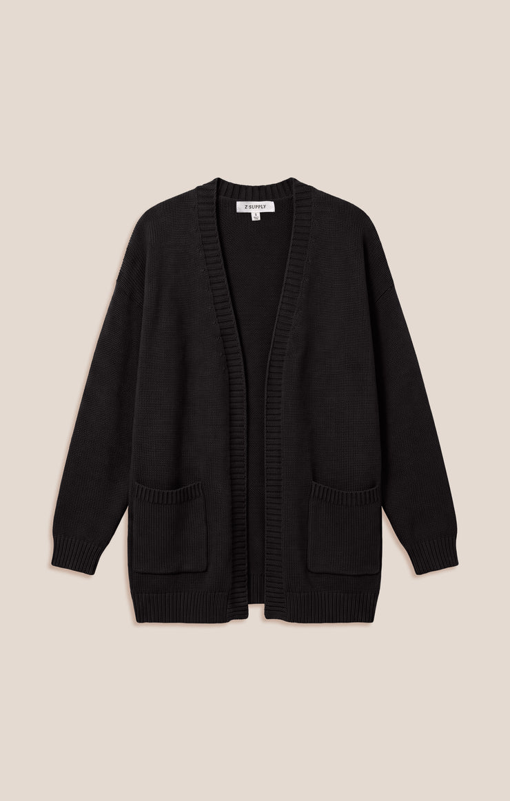 Sweaters Sanborn Open Cardigan Black