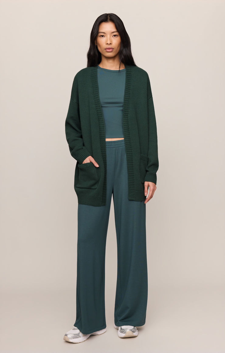 Sweaters Sanborn Open Cardigan Emerald Cove