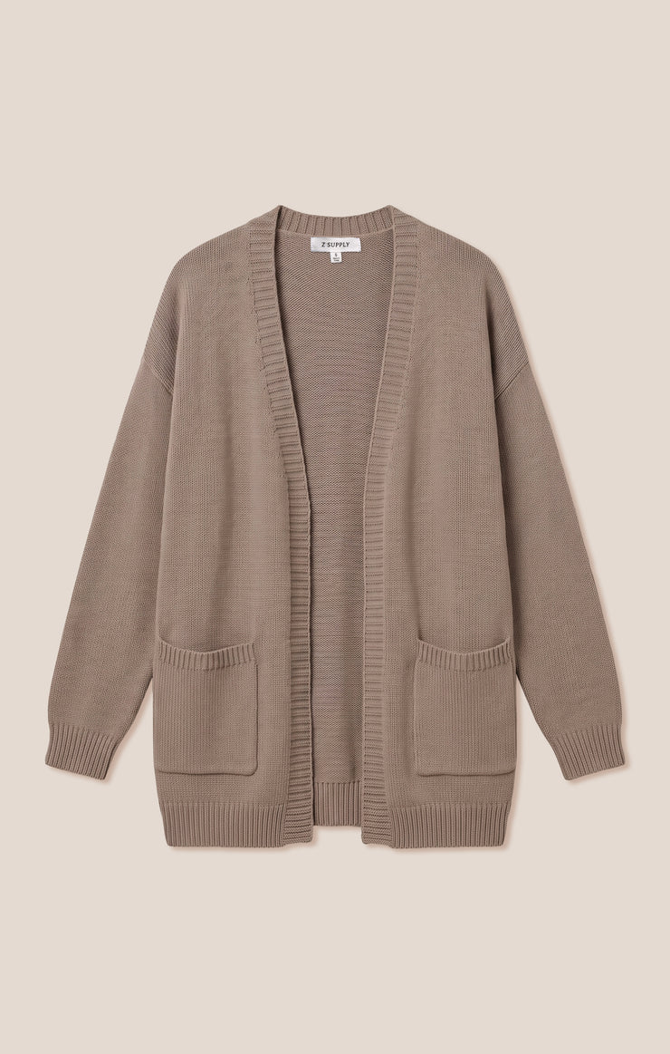 Sweaters Sanborn Open Cardigan Wild Mushroom