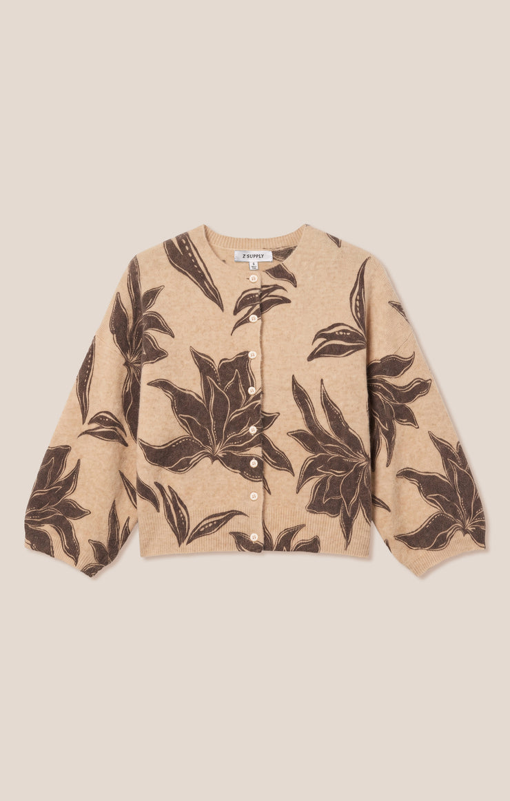 Sweaters Valor Floral Cardigan Soft Ecru