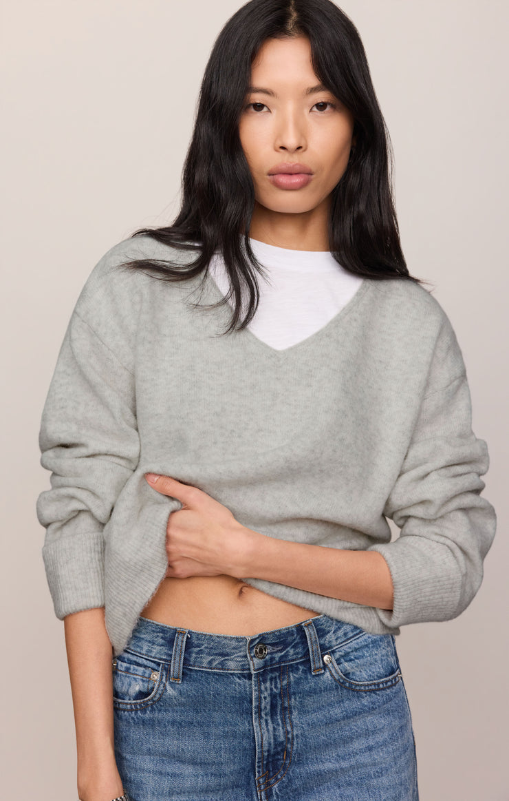 Sweaters Cerro V-Neck Sweater Feather Grey