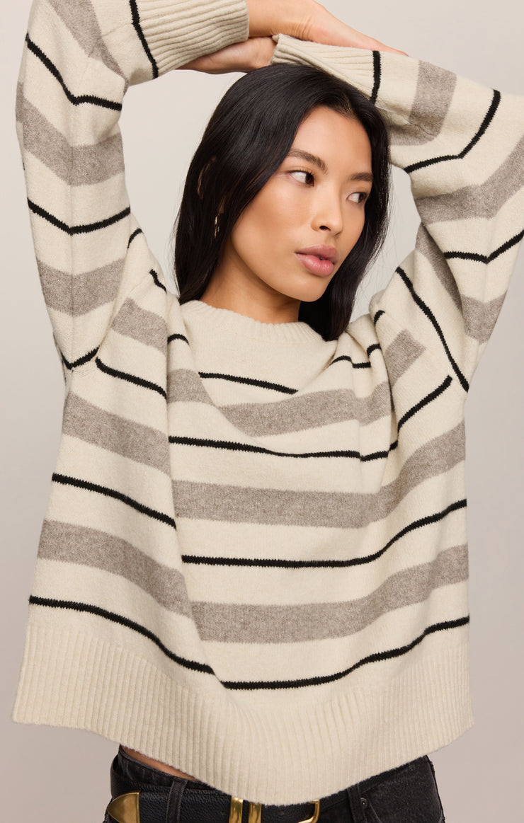 Sweaters Cirrus Stripe Sweater Chalk