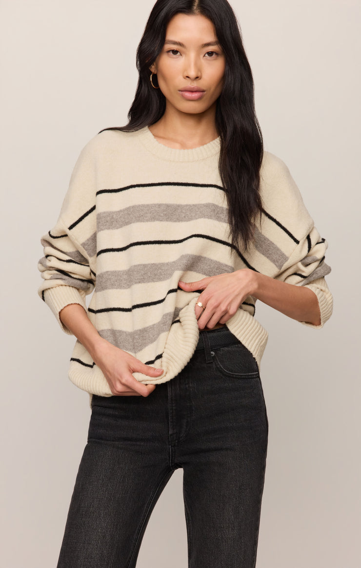 Sweaters Cirrus Stripe Sweater Chalk
