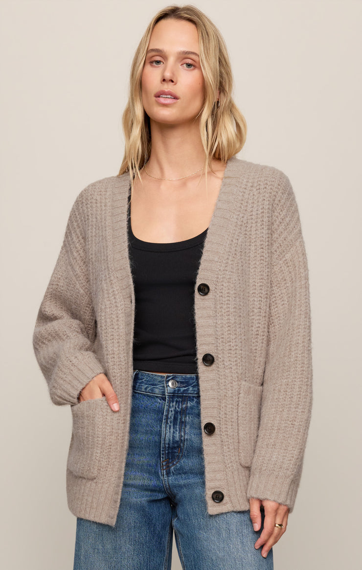 Sweaters Whitmore Oversized Cardigan Light Khaki