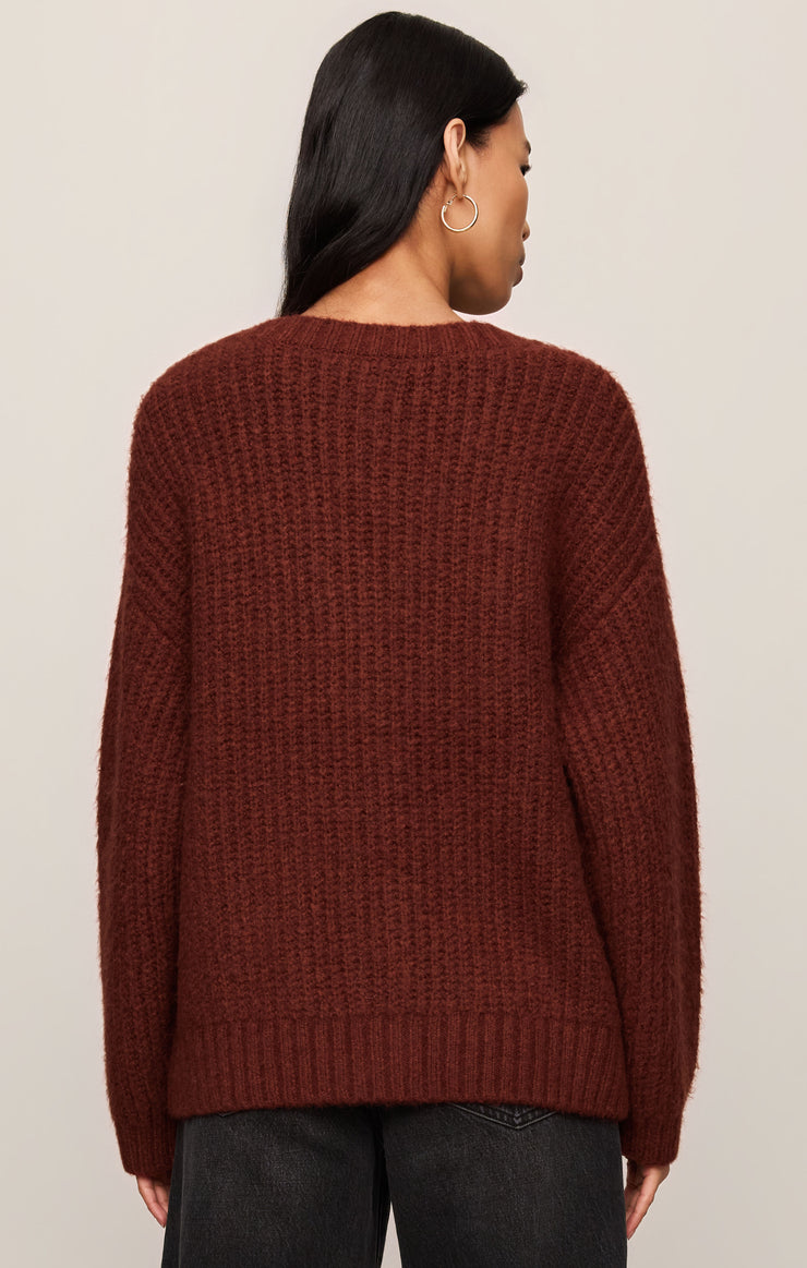 Sweaters Whitmore Oversized Cardigan Velvet Rouge