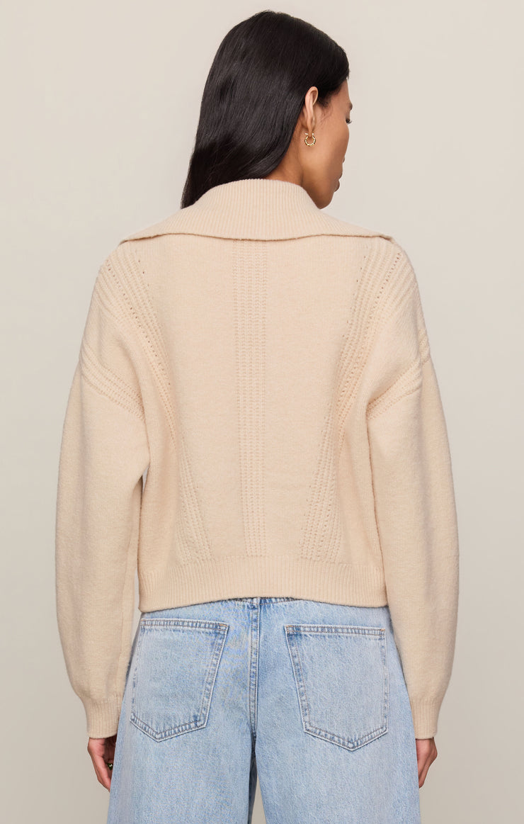 Sweaters Silverlake Zip Cardigan Chalk