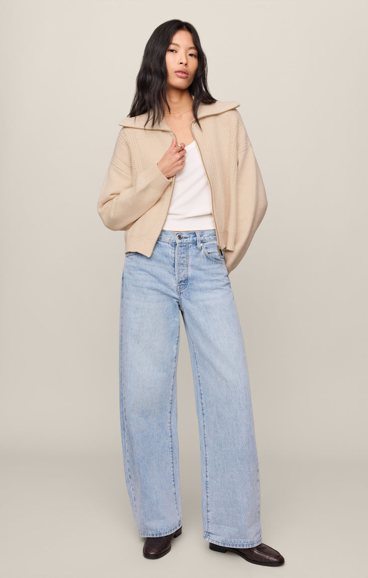 Sweaters Silverlake Zip Cardigan Chalk