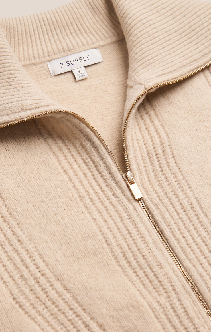 Sweaters Silverlake Zip Cardigan Chalk