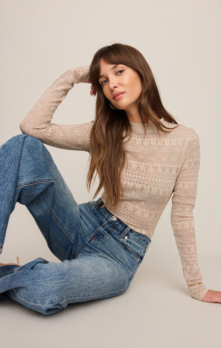 Sweaters Avery Sweater Top Soft Ecru