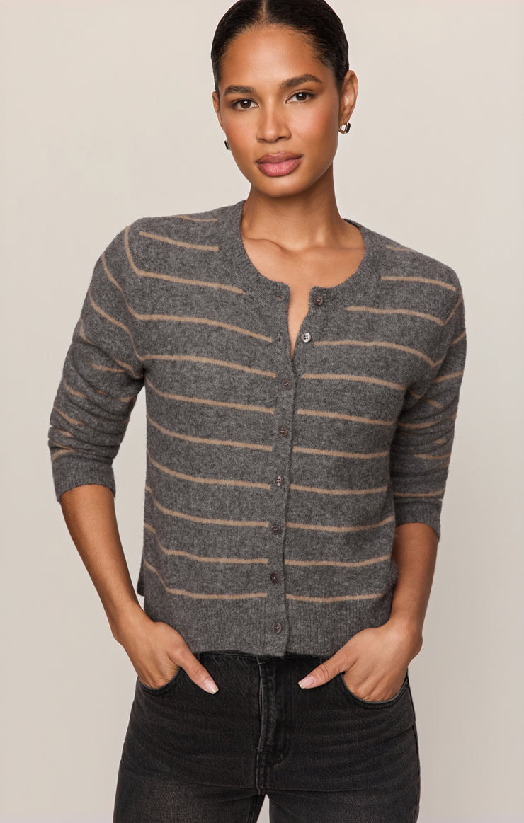 Medina Cozy Stripe Cardigan
