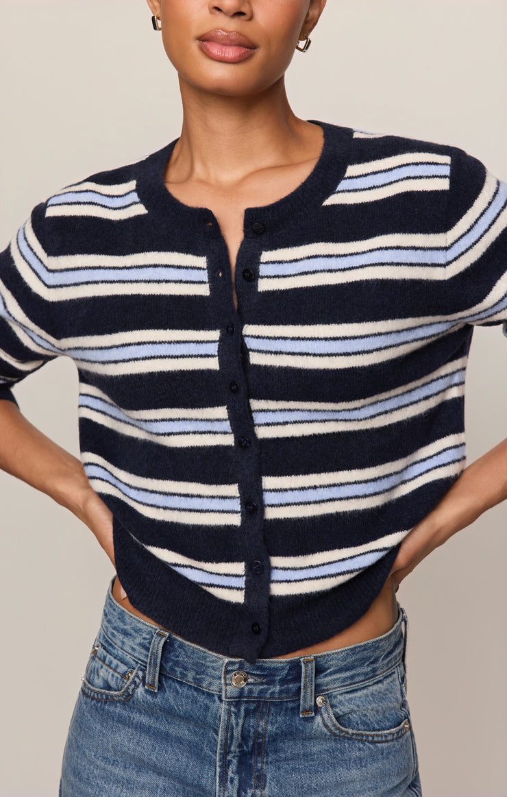 Medina Cozy Stripe Cardigan