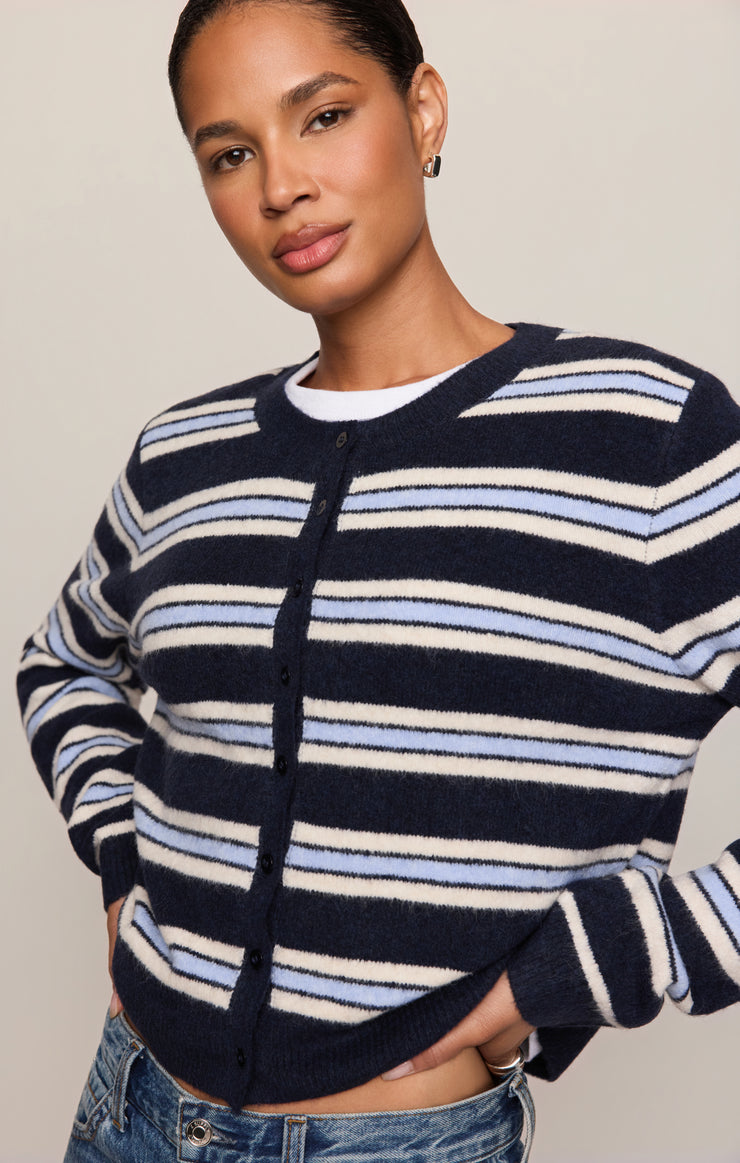 Medina Cozy Stripe Cardigan