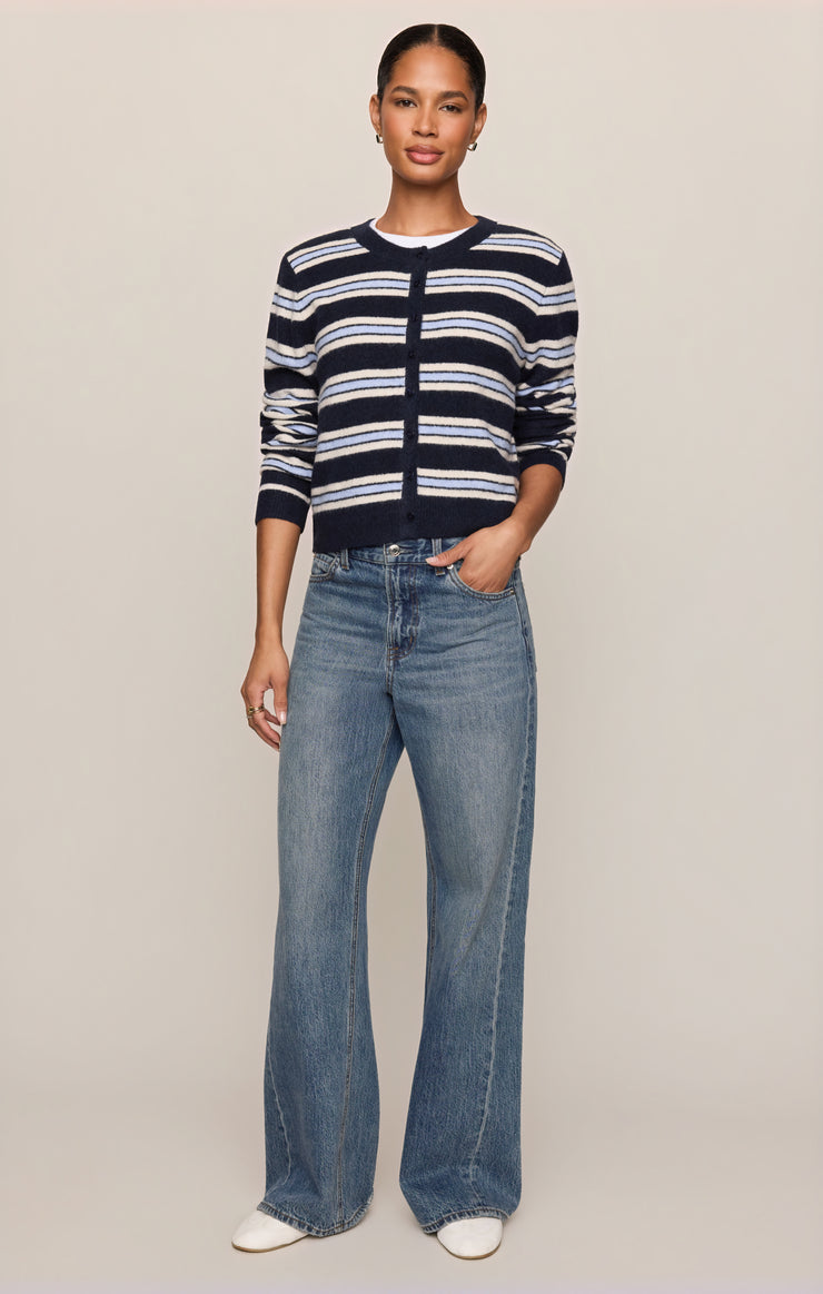 Medina Cozy Stripe Cardigan
