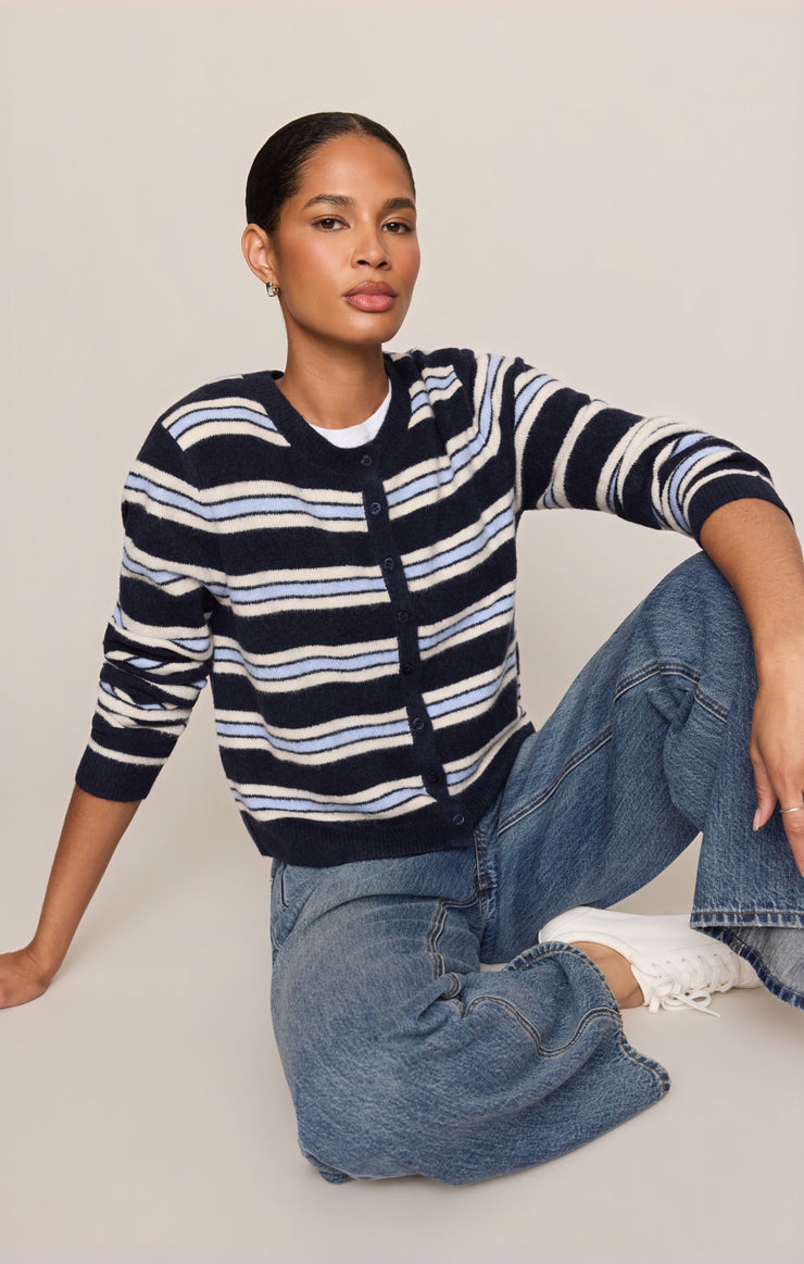 Medina Cozy Stripe Cardigan