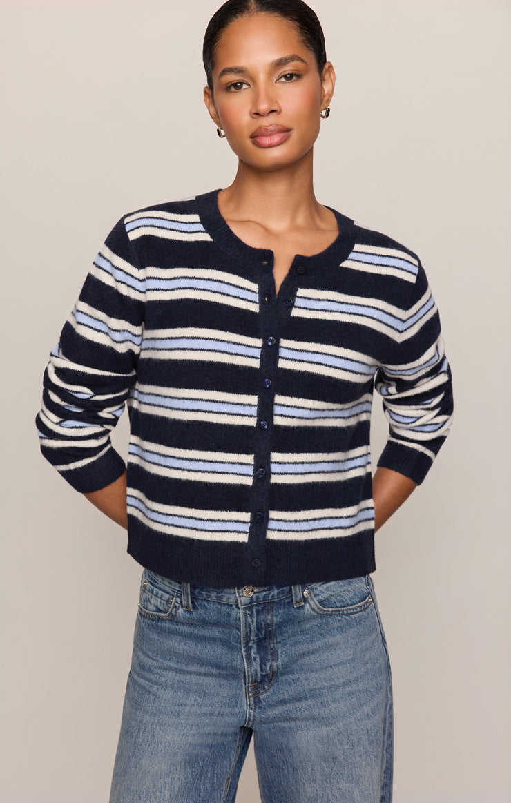 Medina Cozy Stripe Cardigan