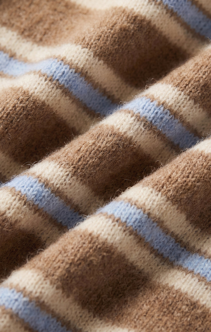 Sweaters Medina Cozy Stripe Cardigan Golden Caramel