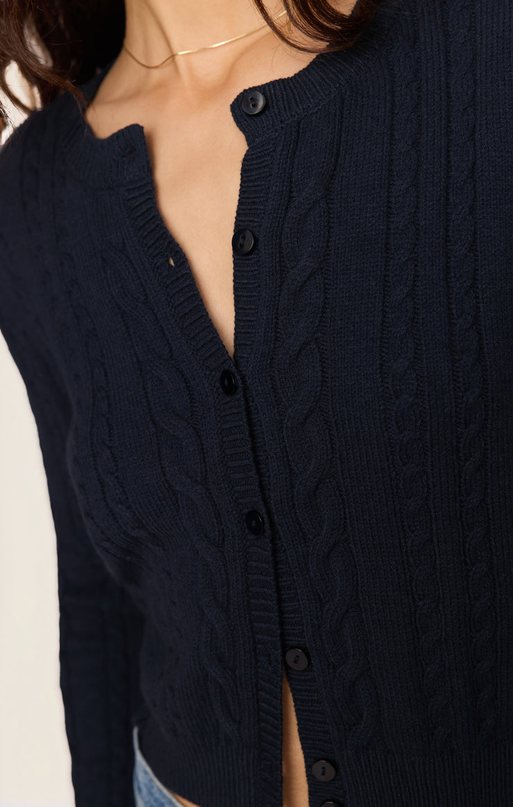 Sweaters Cera Long Sleeve Cardigan Eclipse