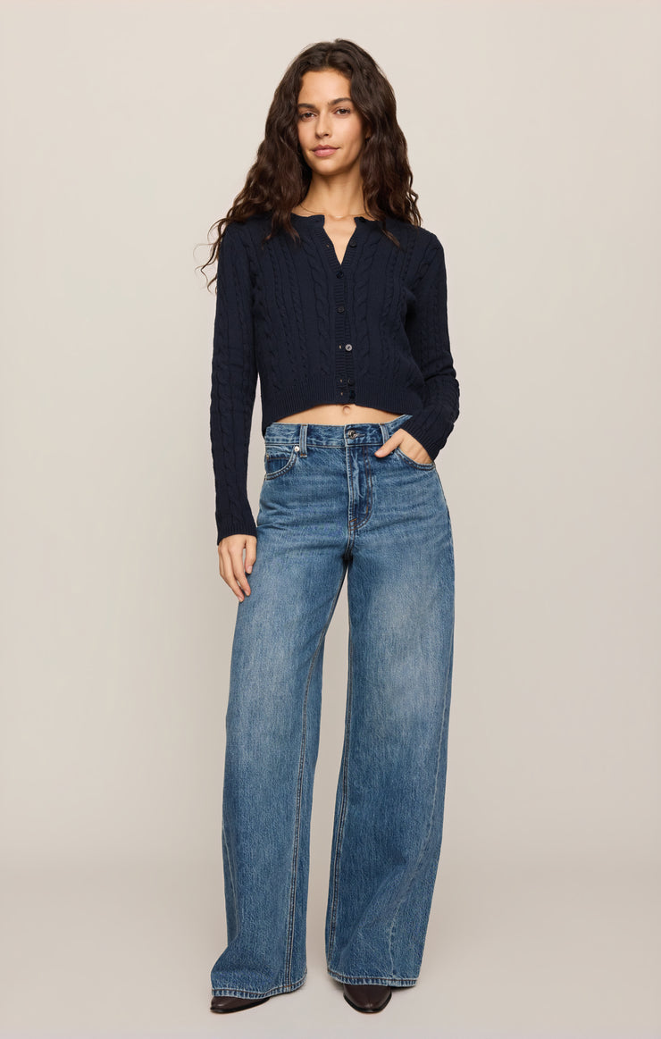 Sweaters Cera Long Sleeve Cardigan Eclipse