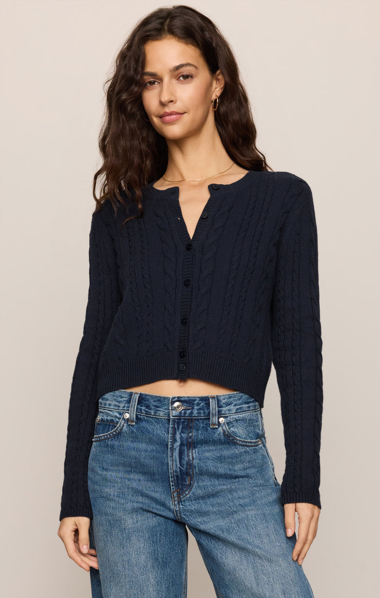 Sweaters Cera Long Sleeve Cardigan Eclipse