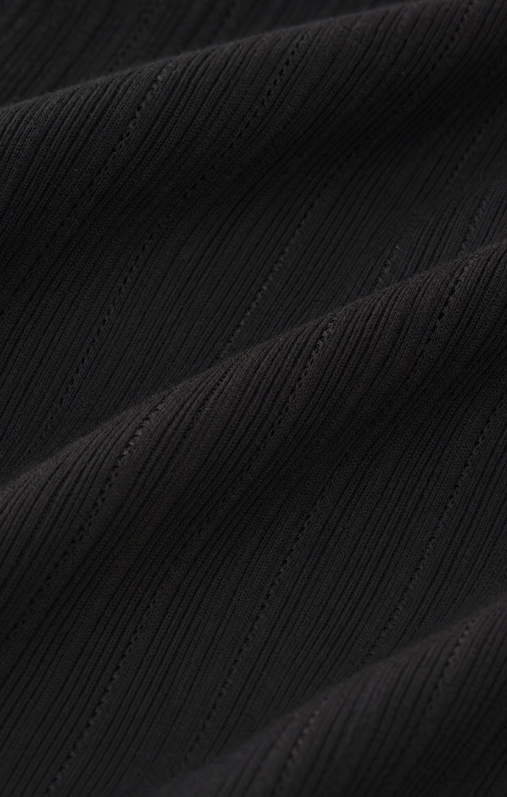 Sweaters Rowena Fine Knit Henley Black