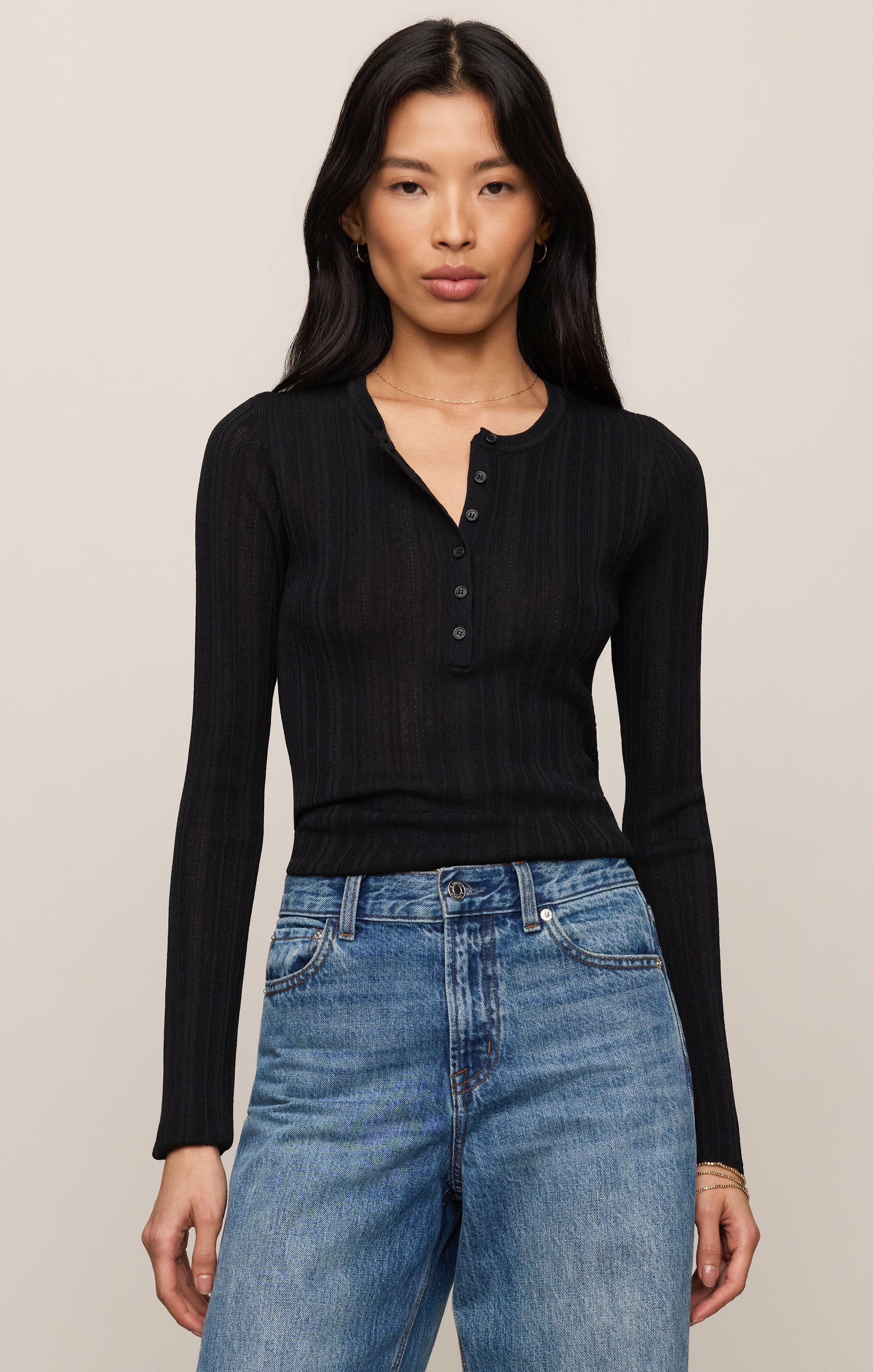 Rowena Fine Knit Henley – Z SUPPLY