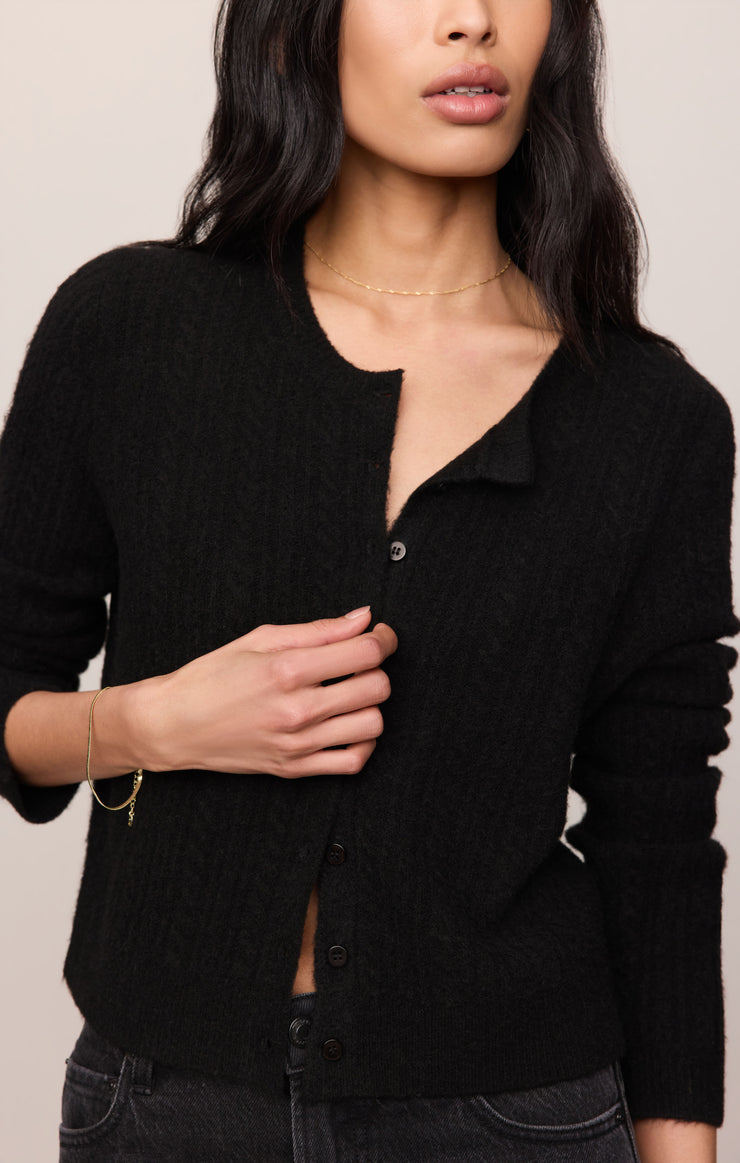 Sweaters Medina Cable Cardigan Black