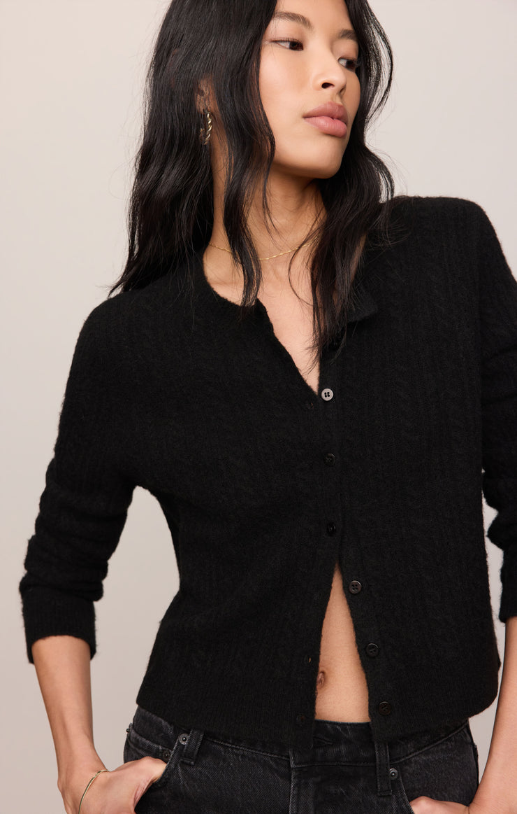 Sweaters Medina Cable Cardigan Black