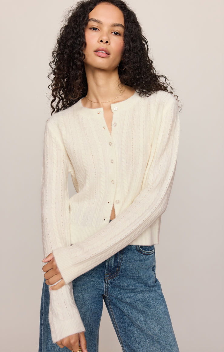 Sweaters Medina Cable Cardigan Cloud