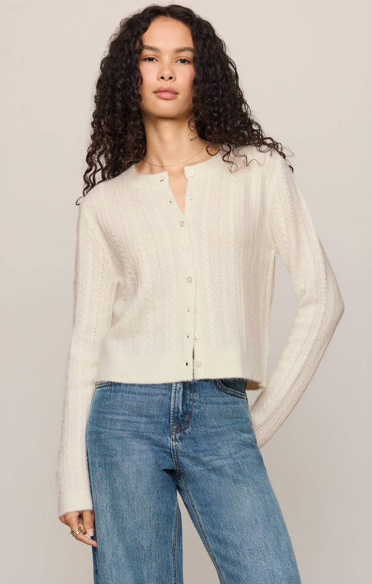 Sweaters Medina Cable Cardigan Cloud