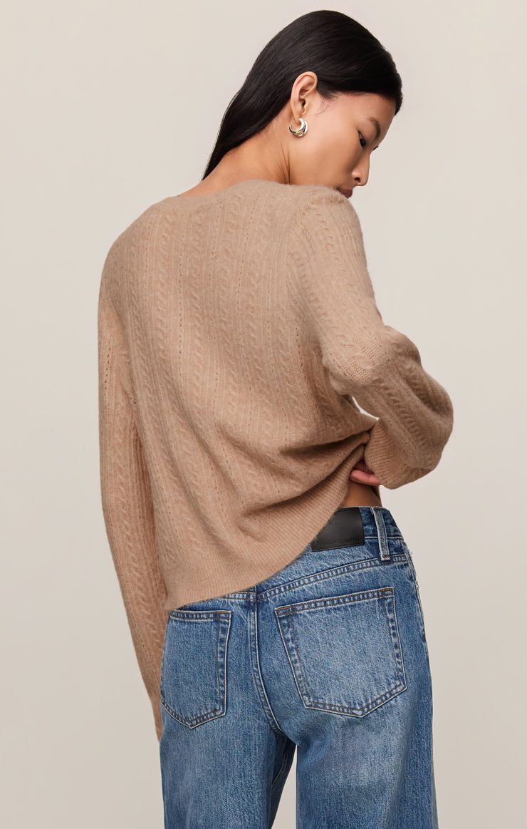Sweaters Medina Cable Cardigan Macaroon