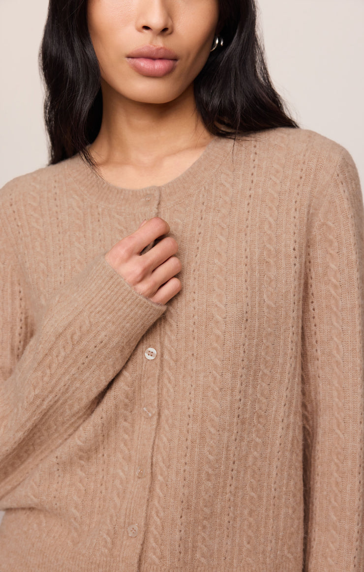 Sweaters Medina Cable Cardigan Macaroon