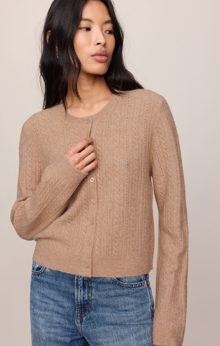 Sweaters Medina Cable Cardigan Macaroon