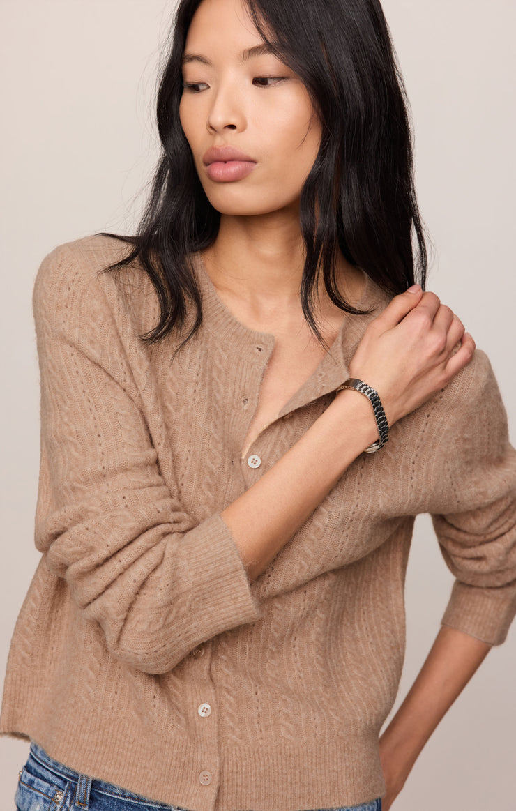 Sweaters Medina Cable Cardigan Macaroon
