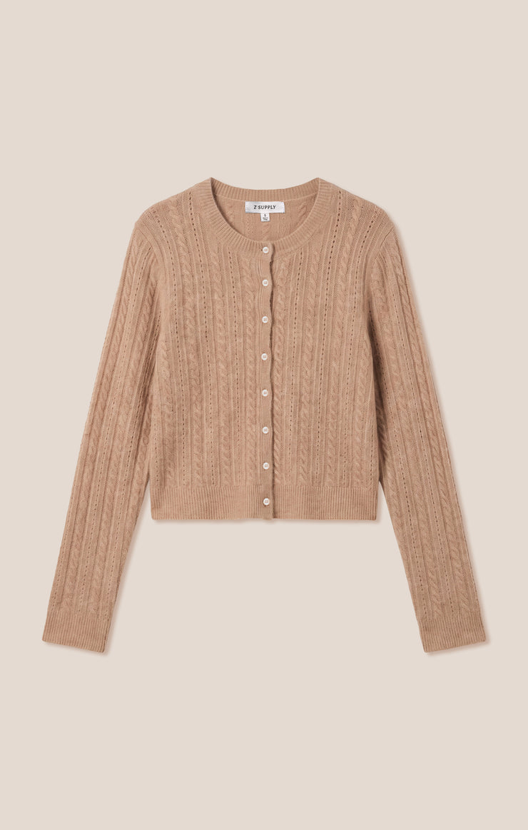Sweaters Medina Cable Cardigan Macaroon