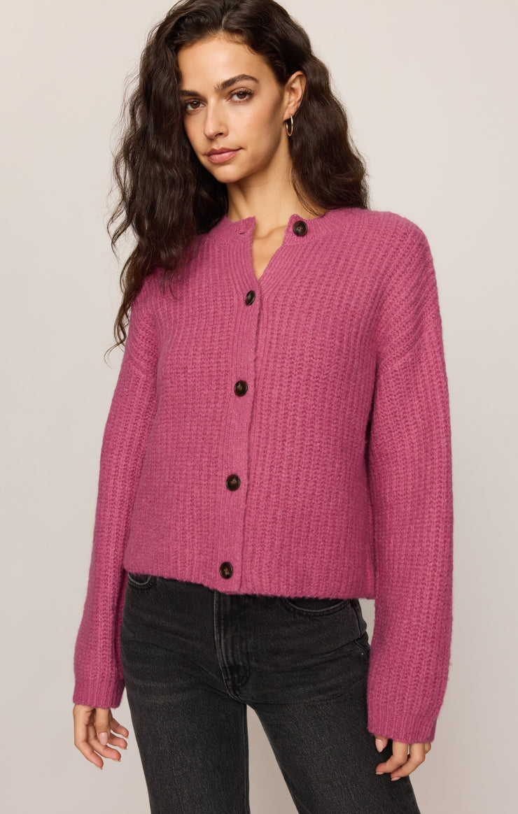 Sweaters Rosemont Mohair Cardigan Fuchsia Mist