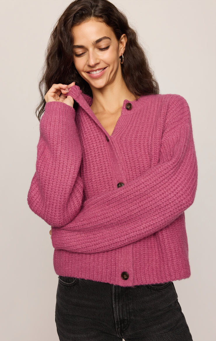 Sweaters Rosemont Mohair Cardigan Fuchsia Mist