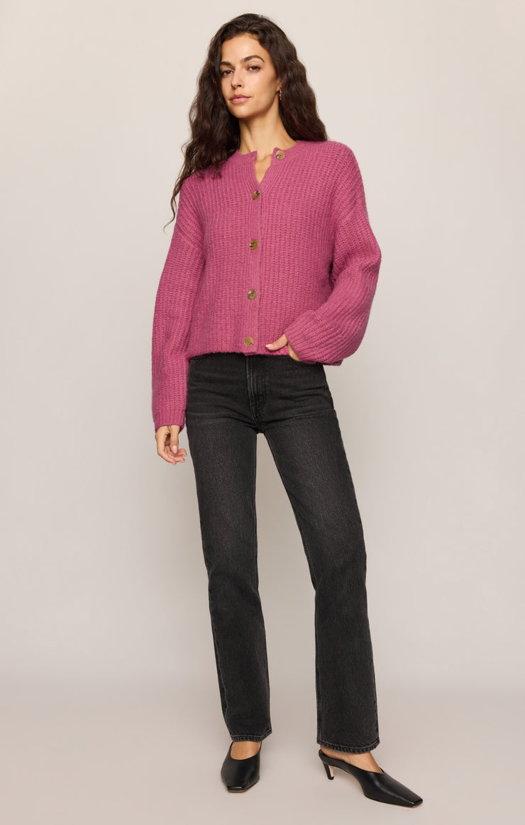 Sweaters Rosemont Mohair Cardigan Fuchsia Mist