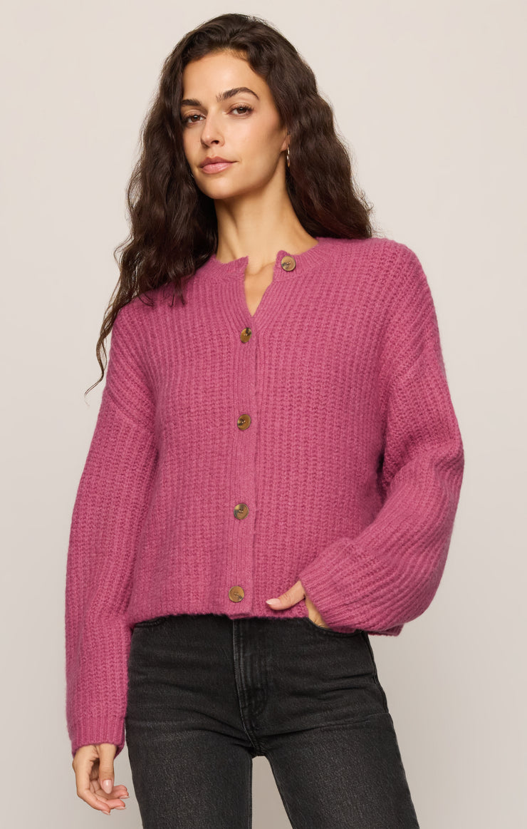 Sweaters Rosemont Mohair Cardigan Fuchsia Mist
