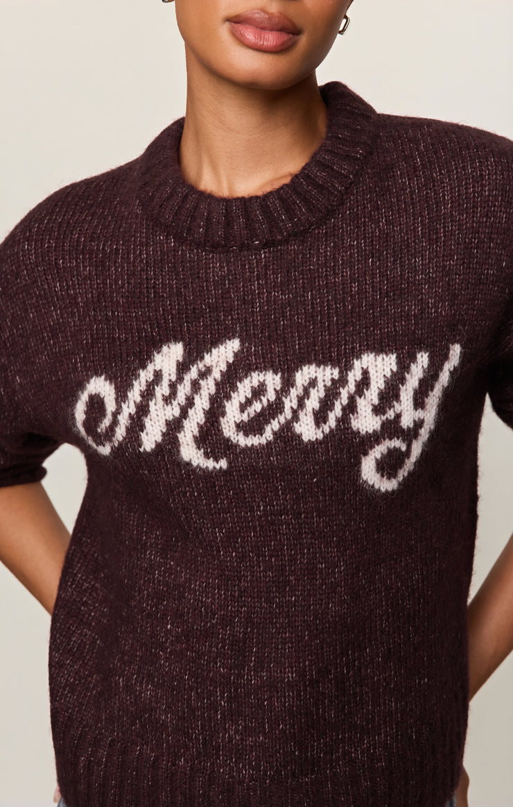 Sweaters More Merry Sweater Berry Noir