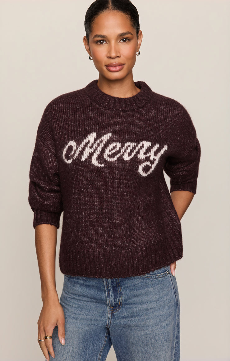 Sweaters More Merry Sweater Berry Noir