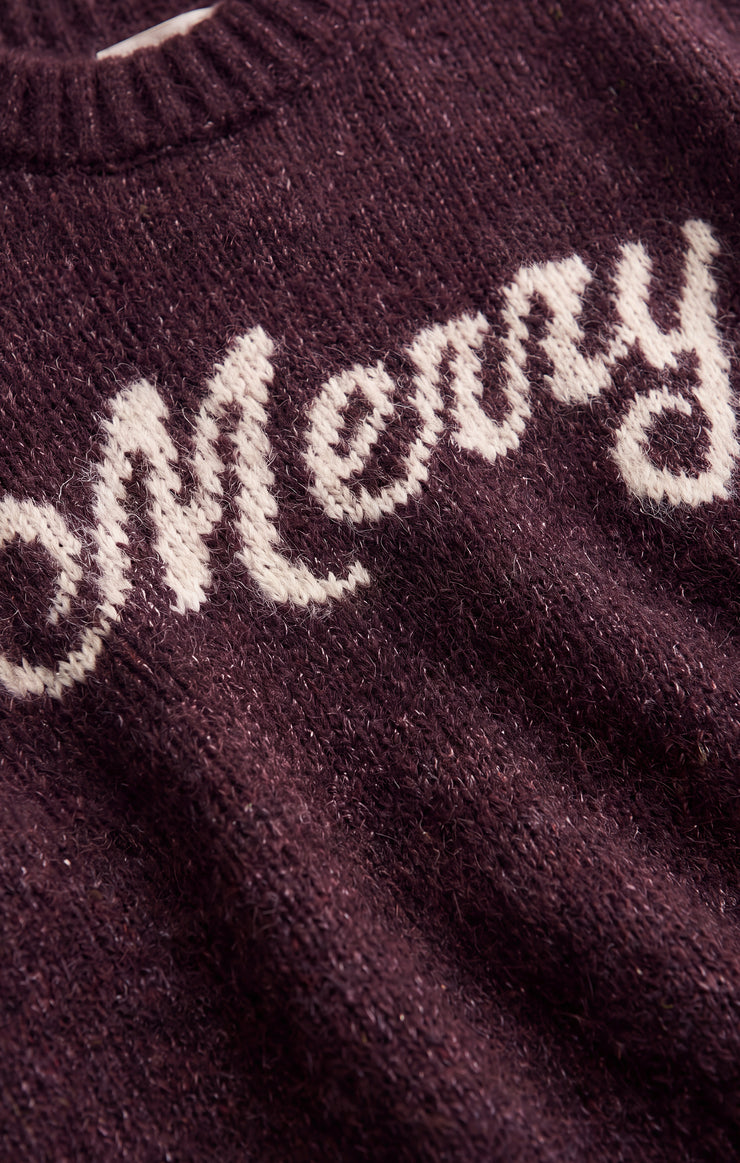 Sweaters More Merry Sweater Berry Noir