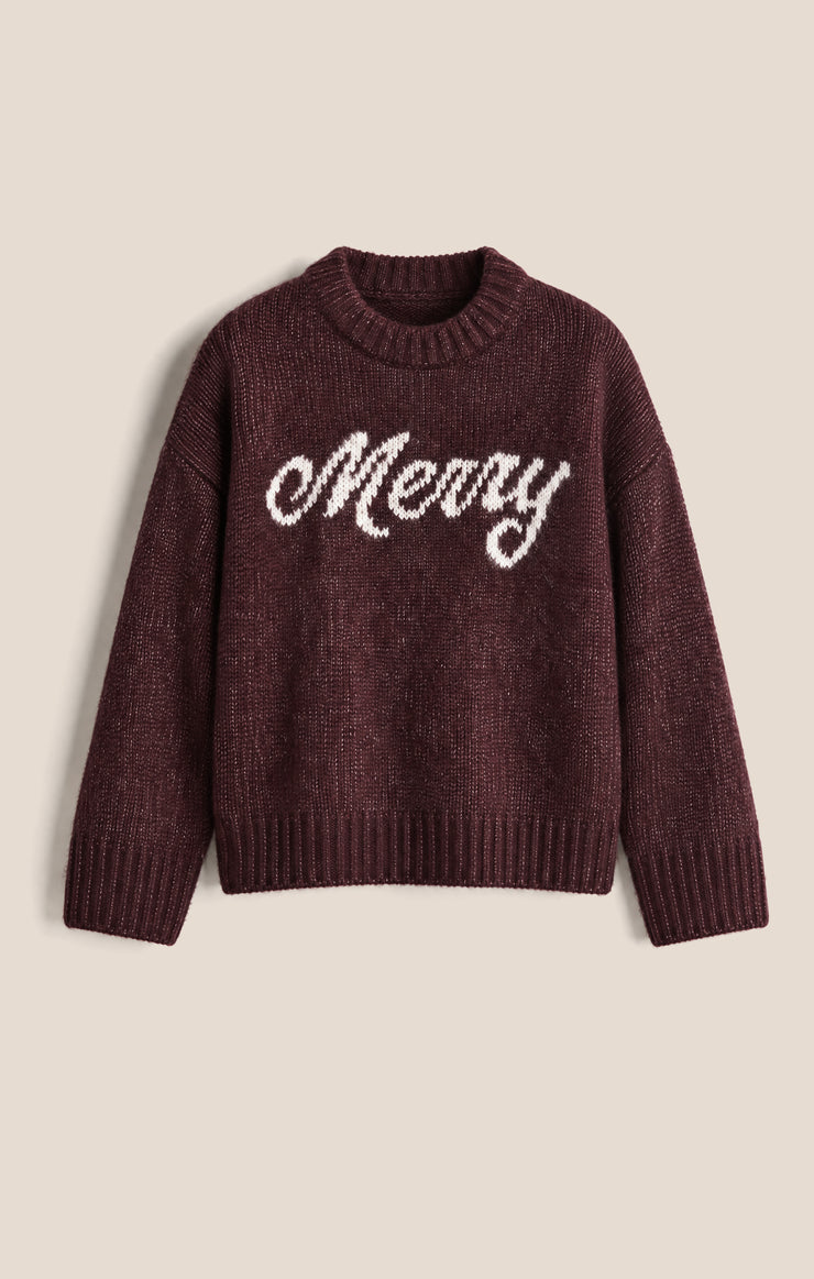 Sweaters More Merry Sweater Berry Noir