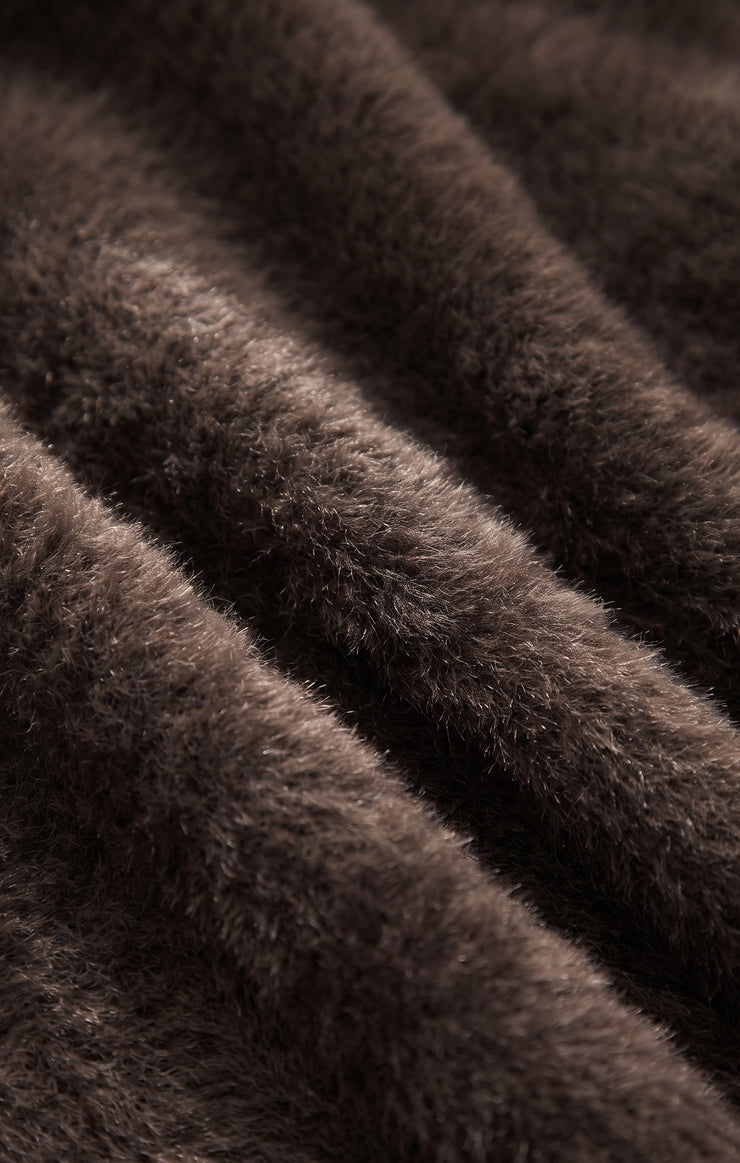 Sweaters Winterglow Fluffy Cardigan Cocoa Bean