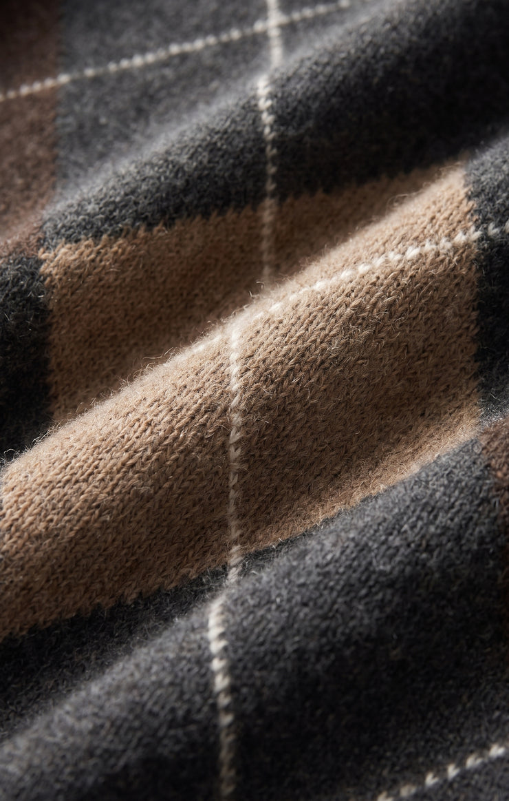 Sweaters Medina Argyle Cardigan Charcoal Heather